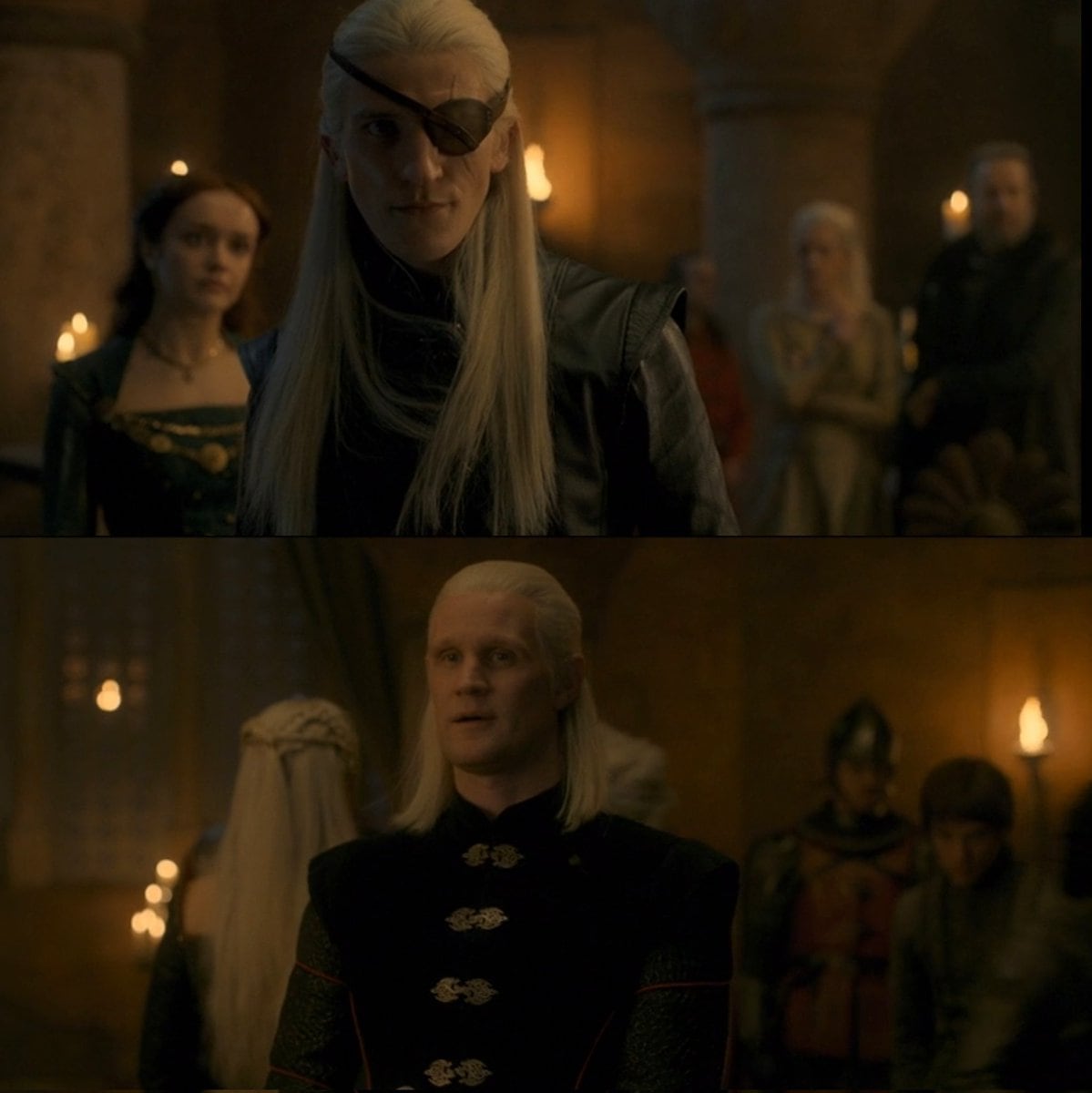 Los destinos de Aemond y Daemon Targaryen están unidos por la profecía de Helaena (Fotos: HBO)