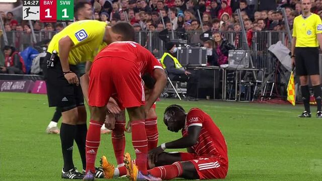 Lesión de Sadio Mané: fue reemplazado en Bayern y preocupa para el Mundial | VIDEO