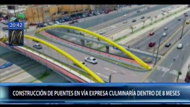 Construcción de puentes en la Vía Expresa concluirá en 8 meses