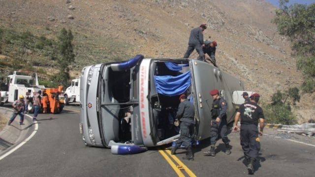 Chofer de bus ebrio causó accidente donde murieron 3 personas