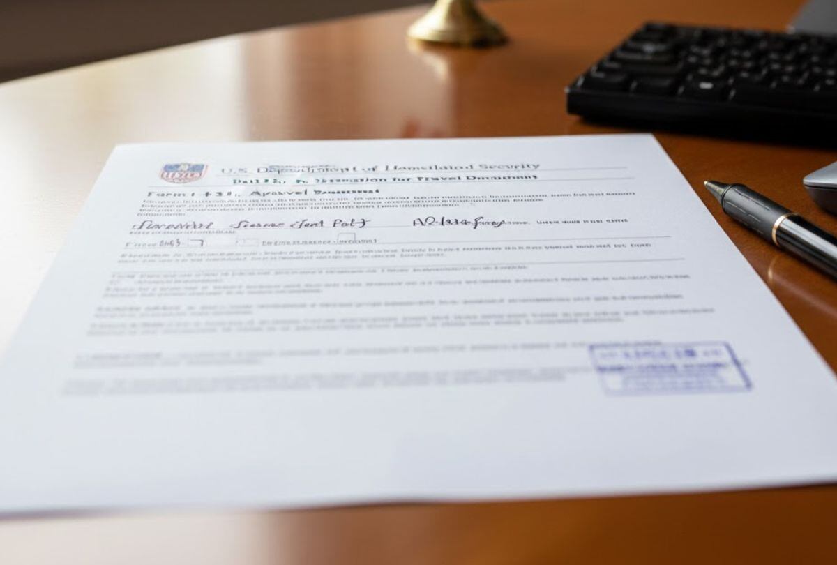 Este formulario sería un aval si pretendes reingresar a EE.UU. después de un periodo largo de tiempo. (Crédito: Imagen creada por El Comercio MAG usando la IA de 'Gemini')