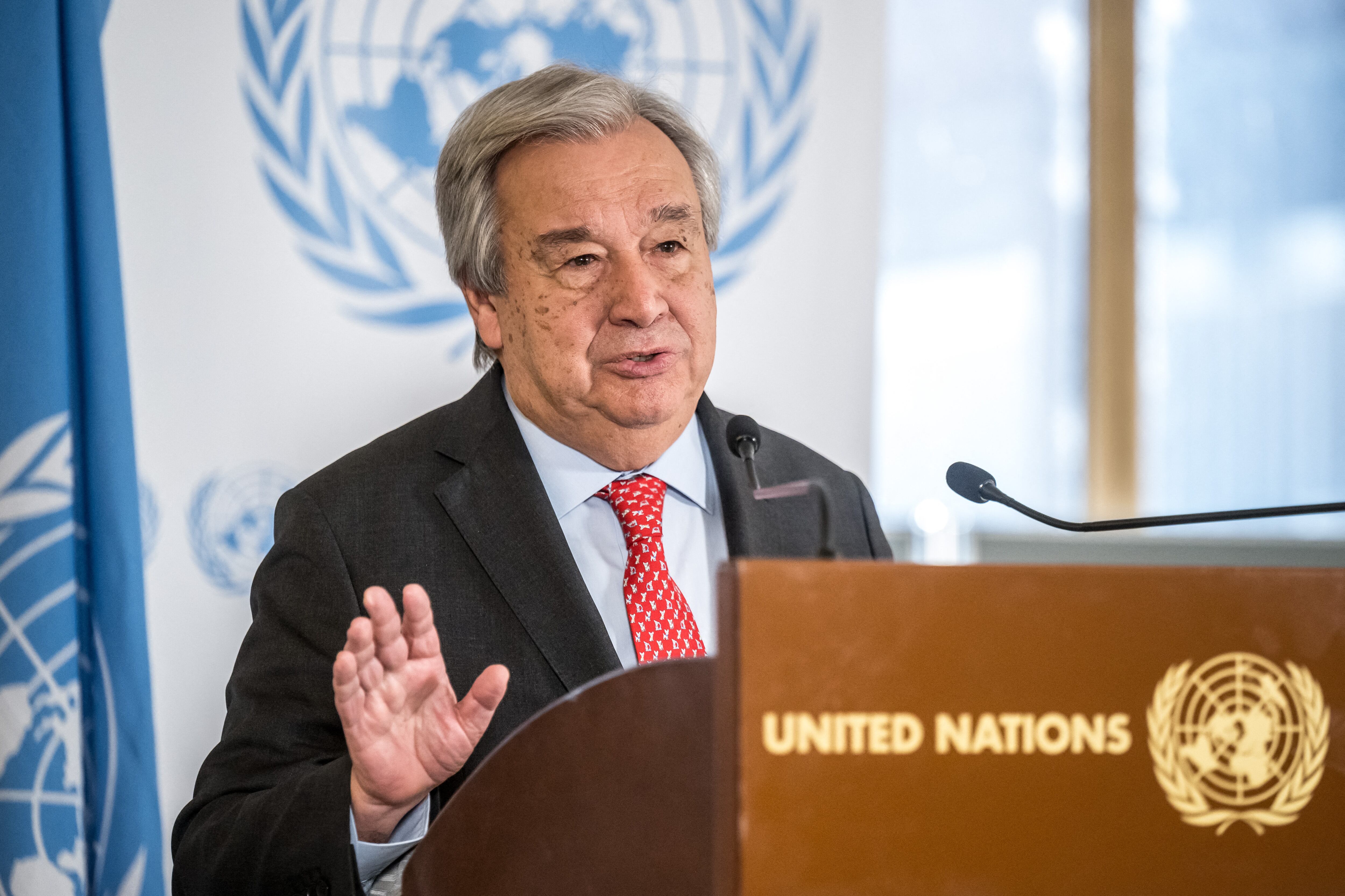 El secretario general de la ONU, Antonio Guterres. (Foto de Fabrice COFFRINI / AFP)