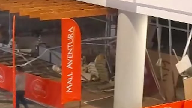 Mall en San Juan de Lurigancho: pared de restaurante en construcción se derrumbó