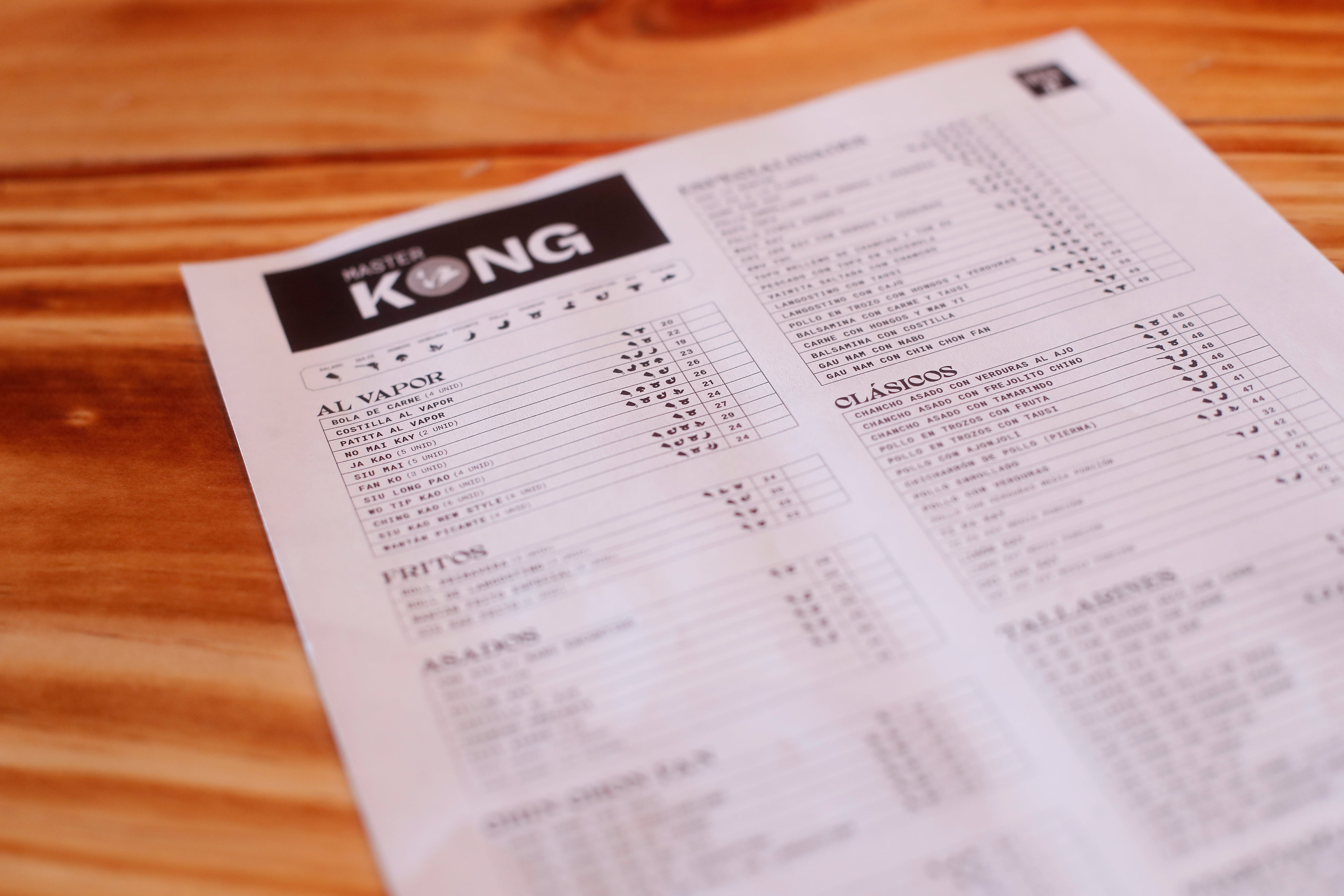 La 'carta escondida' en Master Kong.