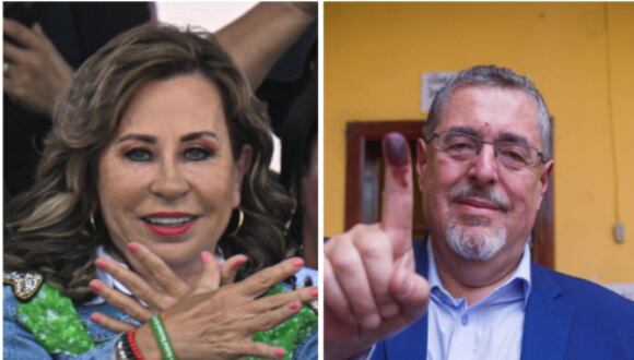 Sandra Torres y Bernardo Arévalo disputarán la segunda vuelta de las elecciones presidenciales en Guatemala. (AFP).