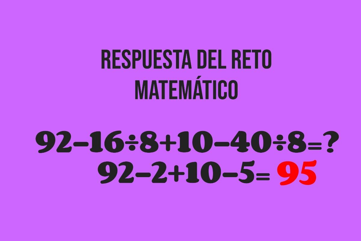 No todos pudieron llegar al resultado correcto en menos de 10 segundos, ¿qué tal te fue?. (Imagen: Mag)