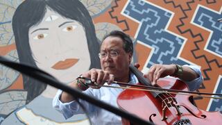 Yo-Yo Ma en Lima: el artista realizó un mural con la artista shipibo-konibo, Olinda Silvano | FOTOS