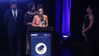 Premios Luces 2018: Andrea Luna le dedicó trofeo a Pietro Sibille | VIDEO