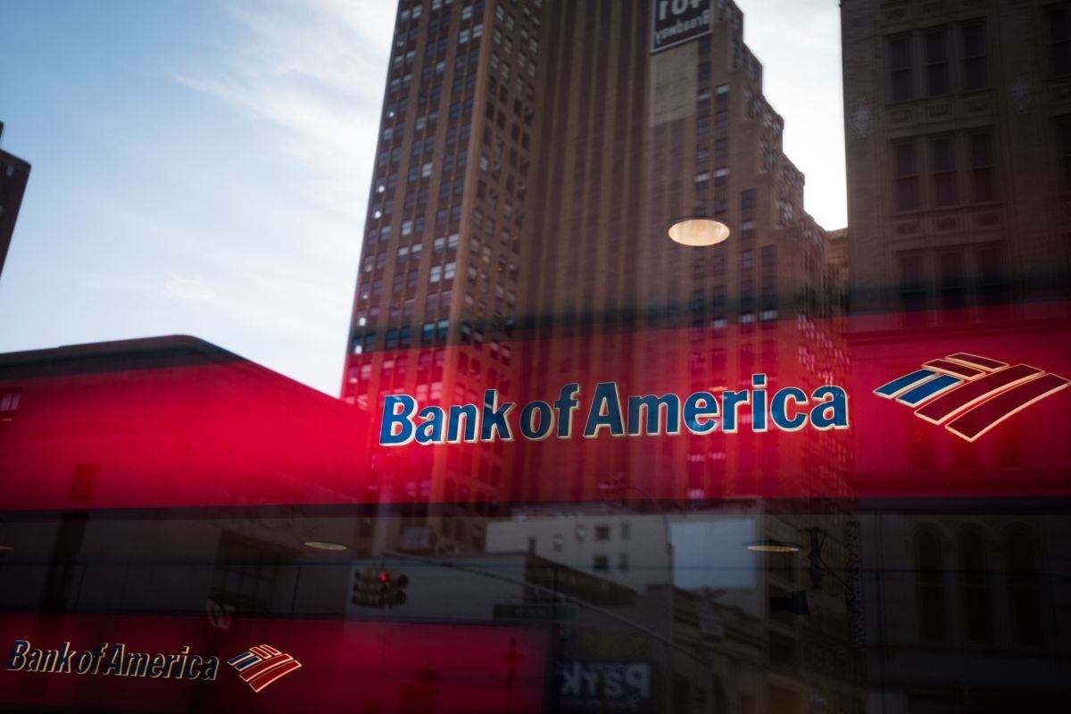 A Bank of America branch in New York.
