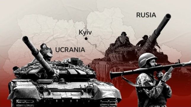 Los mapas que muestran los territorios que controlan Rusia y Ucrania a 3 años del inicio de la guerra. (BBC).