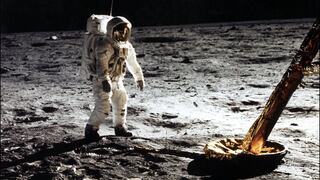 "El águila ha aterrizado" | El VIDEO de lo primero que vieron los astronautas al tocar la Luna