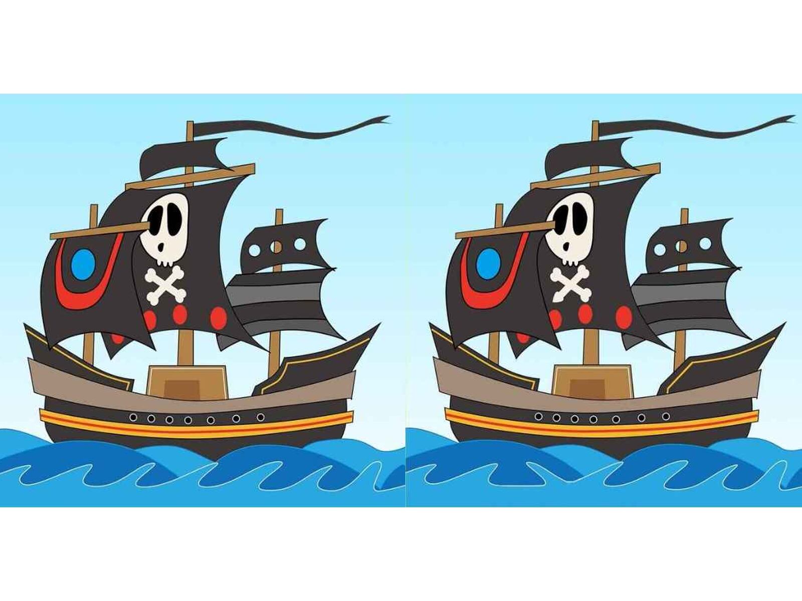 RETO VISUAL | Hay tres diferencias entre las imágenes de barcos piratas. ¿Puedes detectar todas en 10 segundos? | jagranjosh
