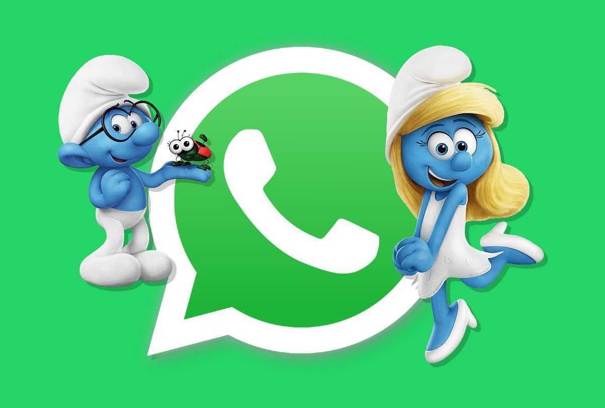 El “modo Pitufos” se ha vuelto tendencia entre los usuarios de WhatsApp. | Crédito: Smurfs / WhatsApp