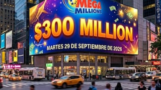 Números ganadores del Mega Millions: resultados sorteo de la noche del martes 29 de septiembre 2026 con premio mayor de $300 millones