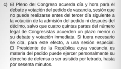 Fuente: Reglamento del Congreso, 2025