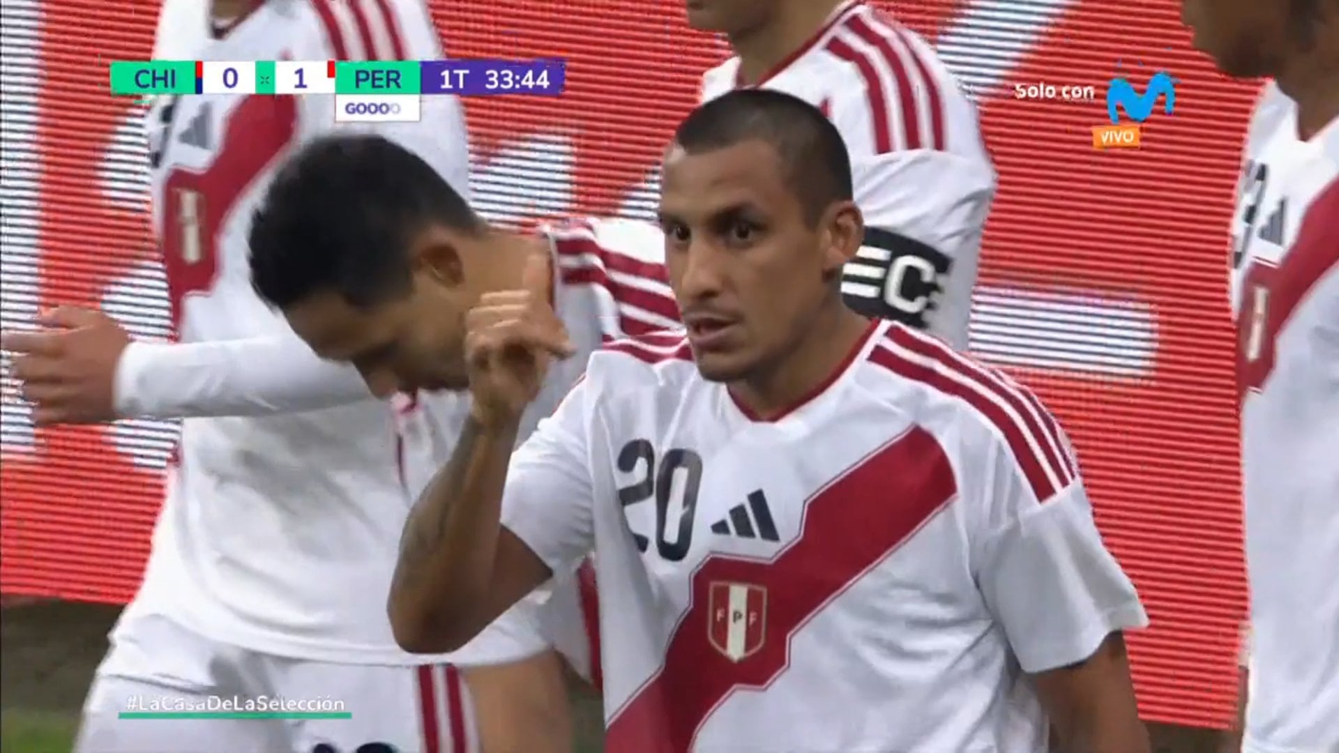 Alex Valera marcó el 1-0 para Perú ante Chile | VIDEO. (Foto: Captura)