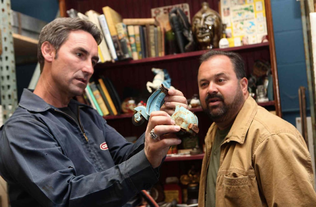 "Cazadores de Tesoros" empezó a emitirse en el 2009 con Mike Wolfe y Frank Fitz como conductores (Foto: History Channel)