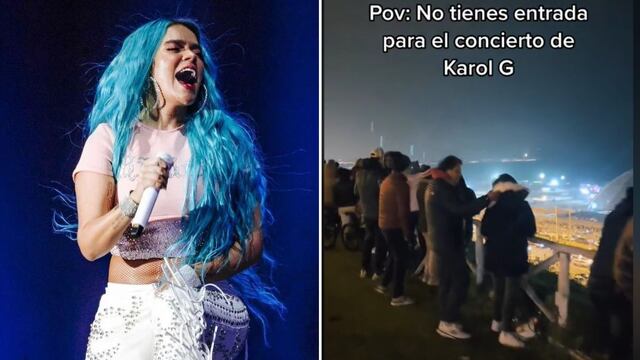 Karol G en Perú: Fanáticos sin entradas se ingenian y logran disfrutar del concierto sin pagar nada