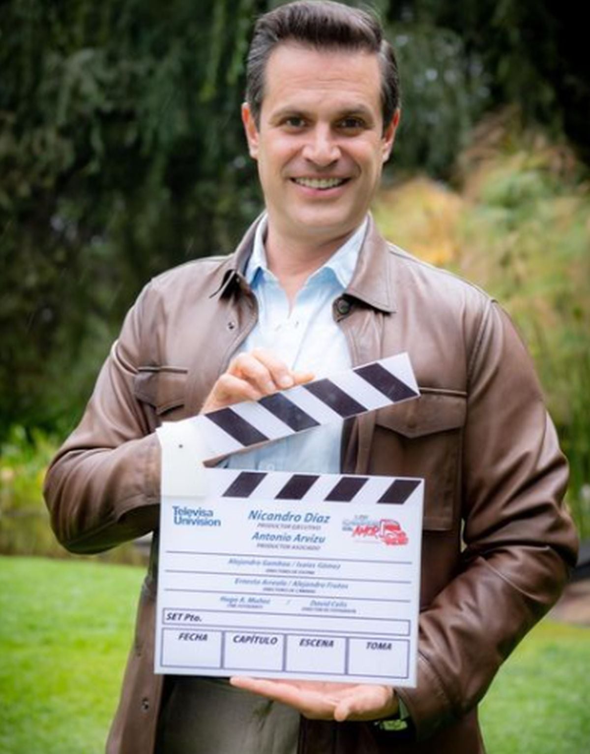 Aquí durante las grabaciones "Los caminos del amor" (Foto: Mark Tacher / Instagram)