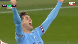 Gracias al VAR: gol de Stones y 2-0 para Manchester City vs Arsenal | VIDEO