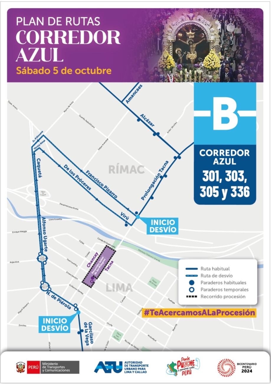 La Hermandad del Señor de los Milagros anunció que Nazarenas TV será el medio que los fieles podrán ver en vivo el recorrido del Cristo de Pachacamilla. Foto: ATU