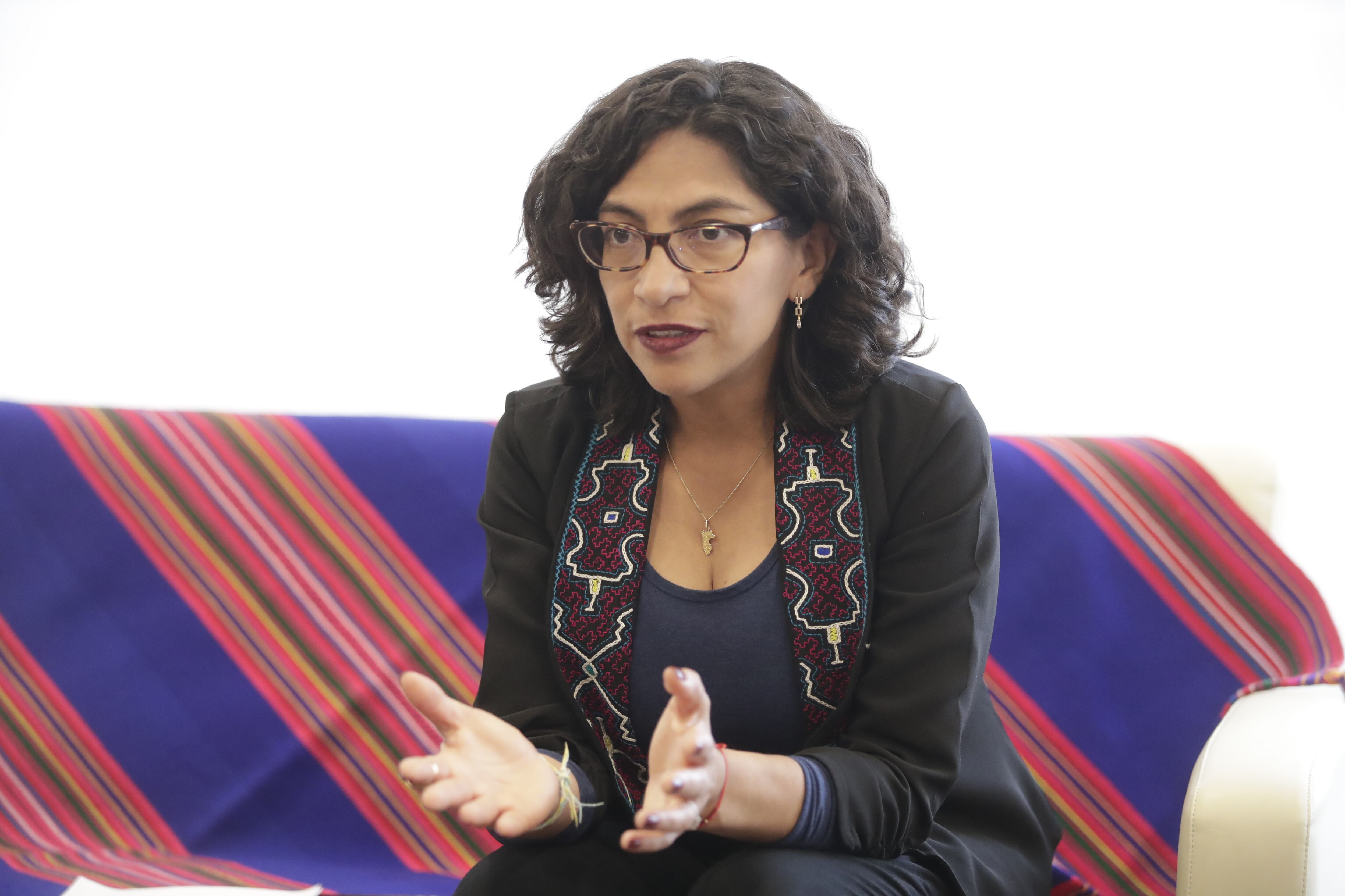 Entrevista a la ministra de Cultura Leslie Urteaga. Foto: Hugo Pérez