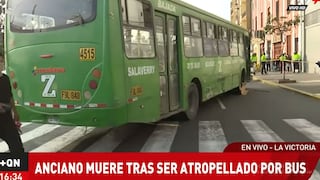 La Victoria: adulto mayor muere tras ser atropellado por bus cerca de la plaza Manco Cápac