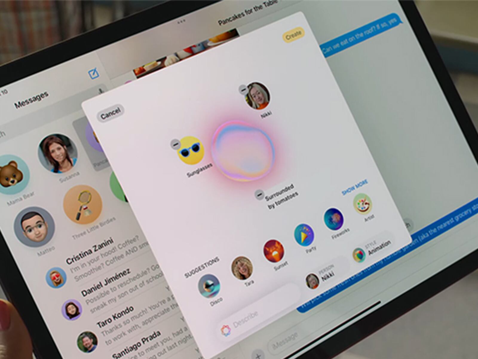 APPLE | Podrás unificar los emojis con una foto. (Foto: Apple)