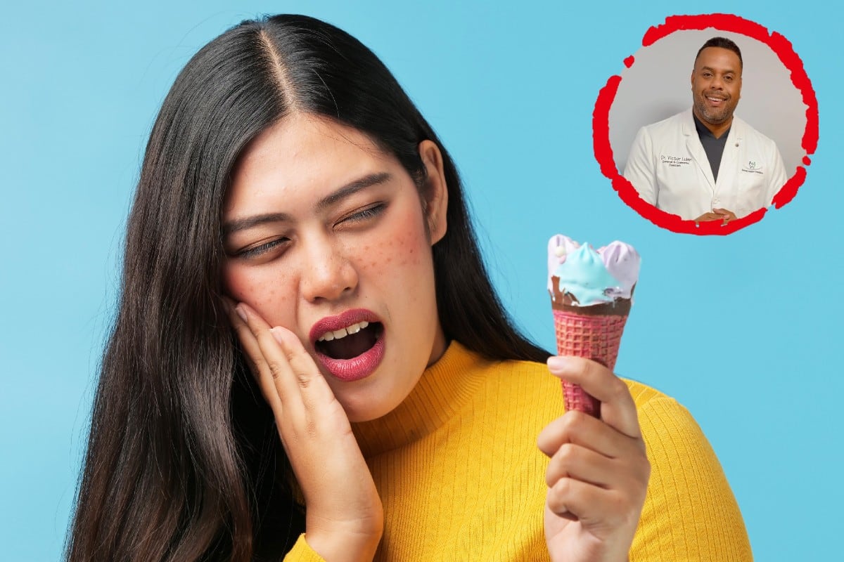 Si cuando comes helados te duelen los dientes, aquí te explico qué hacer para evitar la sensibilidad dental. (Foto: chayathonwong en iStock / @sunsetsmilecreations en Instagram)
