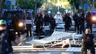 España: Los incidentes en el final de La Vuelta dejan 22 policías heridos y dos detenidos
