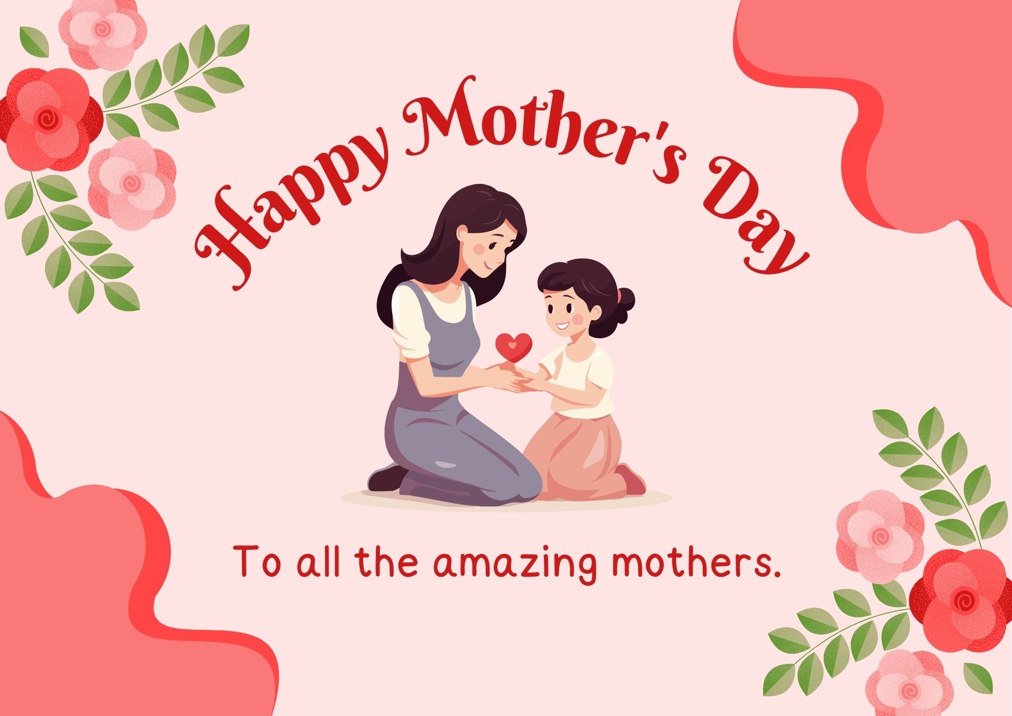 Estas son tarjetas por el Día de la Madre. Foto: Canva