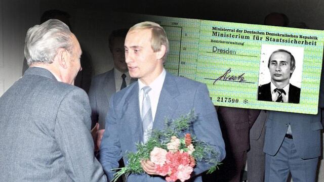 Publican carné de Putin expedido por la temible policía secreta de Alemania Oriental