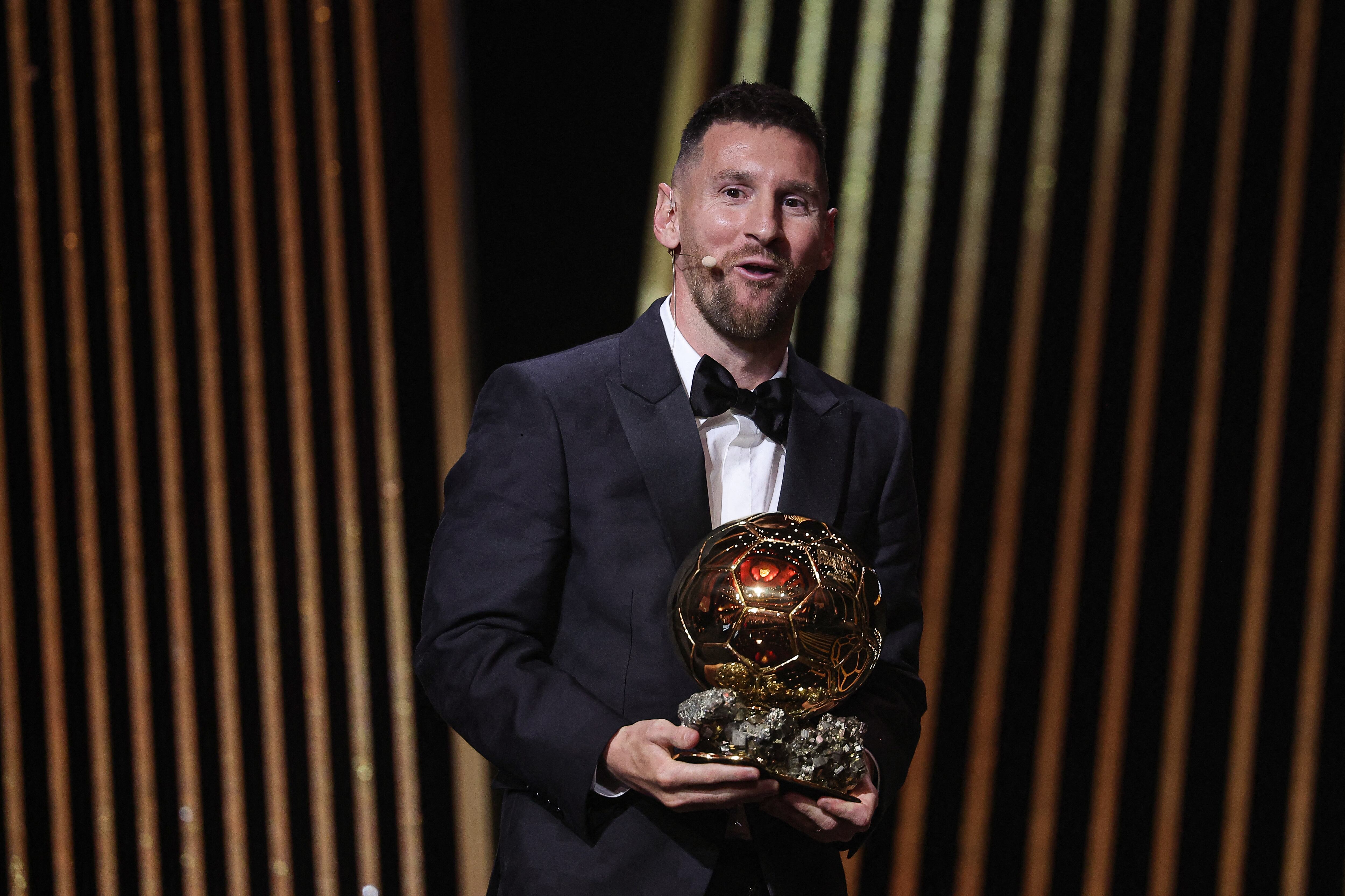 Lionel Messi ganó su octavo Balón de Oro (Foto: AFP)