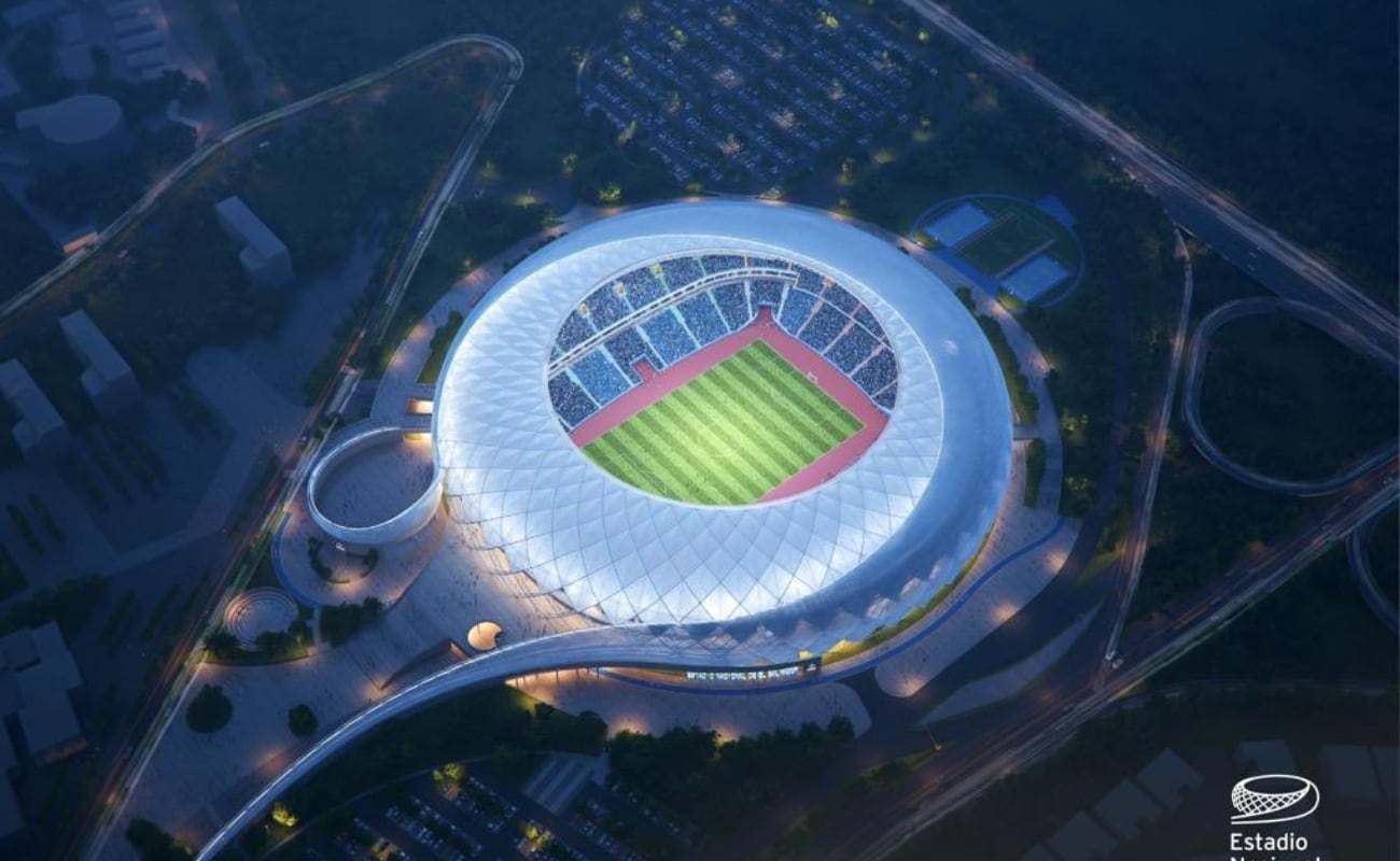 Este estadio representa un cambio significativo para El Salvador, un país que hasta ahora no había sido conocido por su infraestructura deportiva de vanguardia. FOTO: Difusión