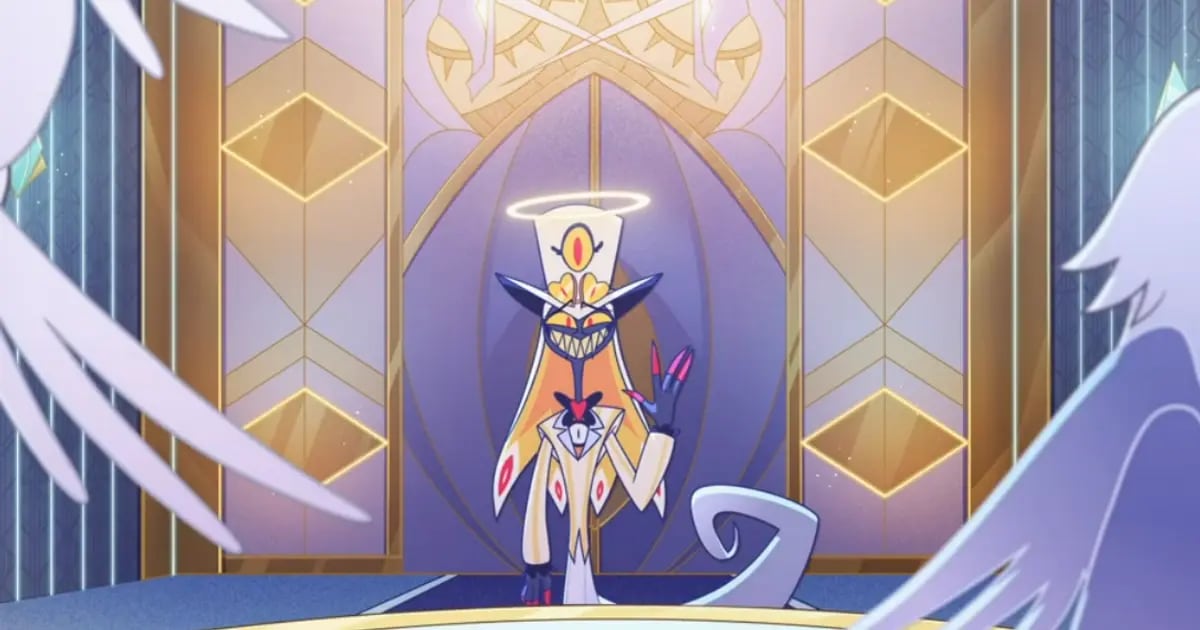 Pentious llegó al Cielo en el final de la primera temporada de la serie "Hazbin Hotel" (Foto: A24)