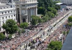 León XIV preside la procesión del Corpus Christi por las calles abarrotadas de Madrid
