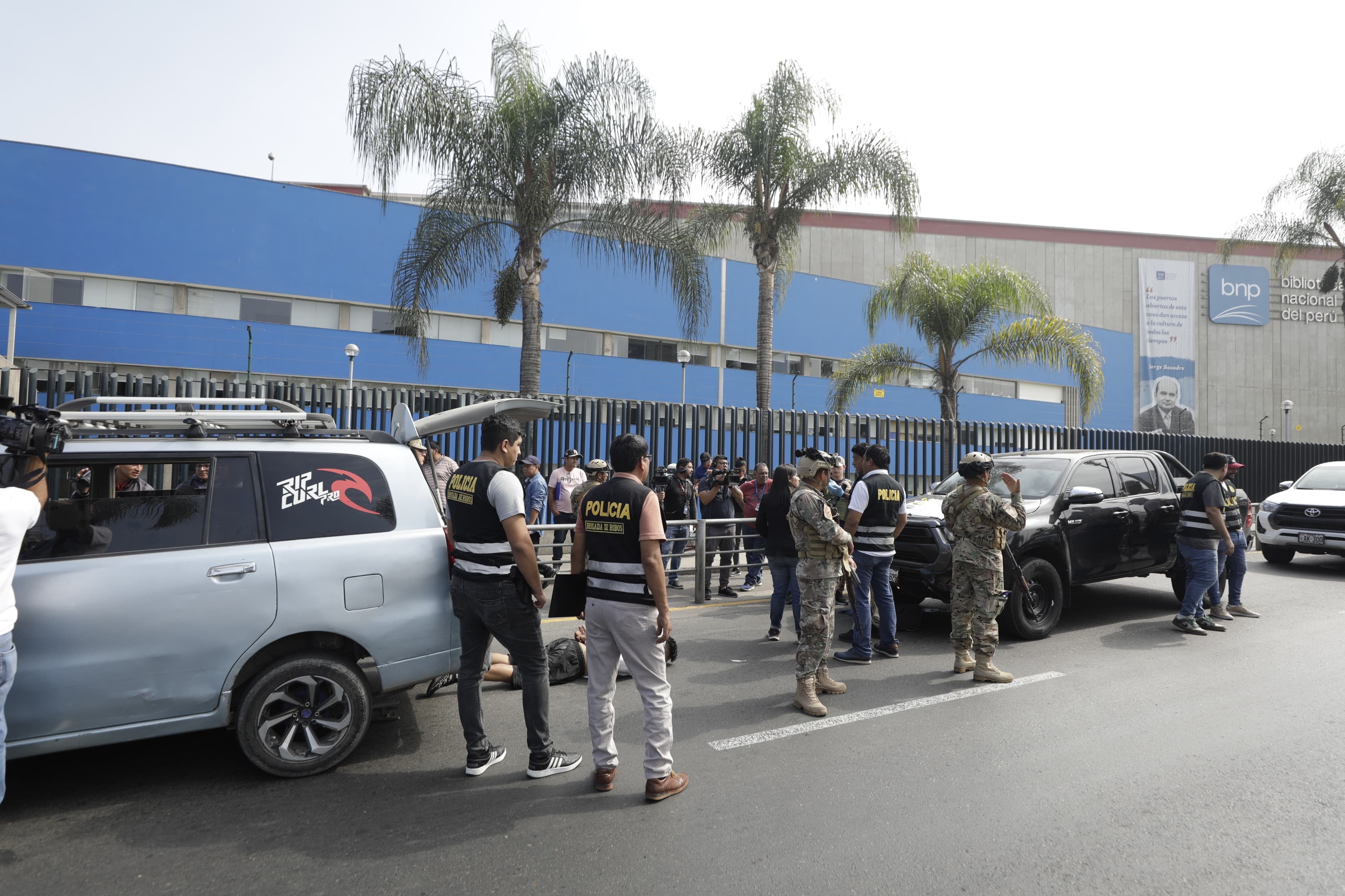 El trabajo de inteligencia dio como resultado la captura de este hombre en San Borja. Foto: Britanie Arroyo/ @photo.gec