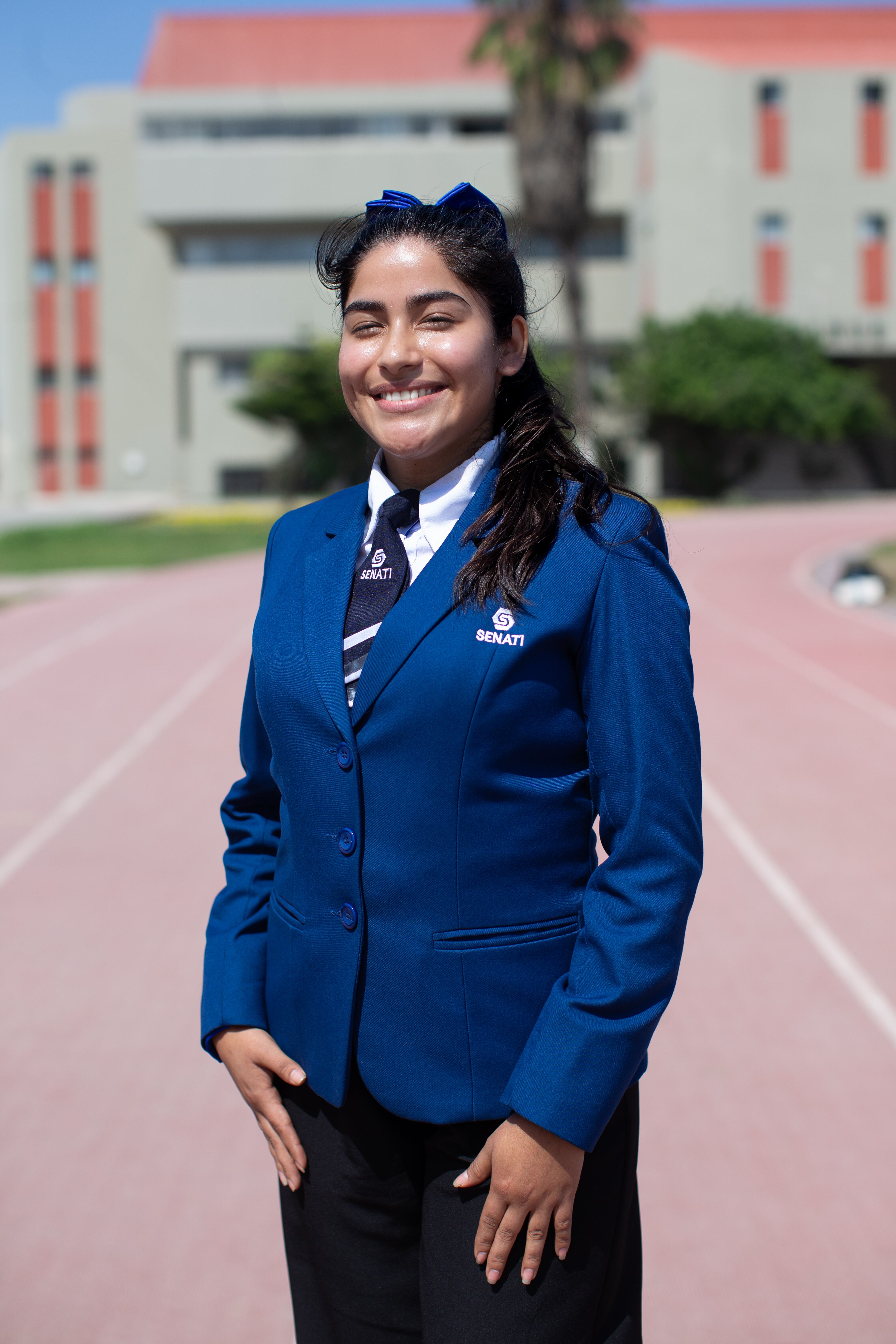 Ruth Talia Altamirano Campos, estudiante de la carrera de Instrumentación y Control de Procesos Industriales en Senati de Independencia, Callao.