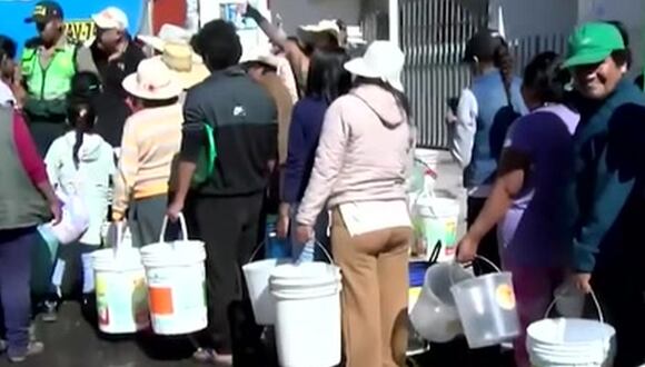 Continúa escases de agua en Arequipa. Foto: América Noticias