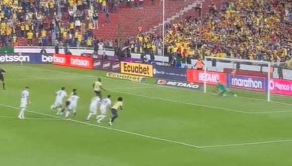 Enner Valencia falló penal en el Ecuador vs Uruguay por Eliminatorias 2026 | Captura de video / Twitter