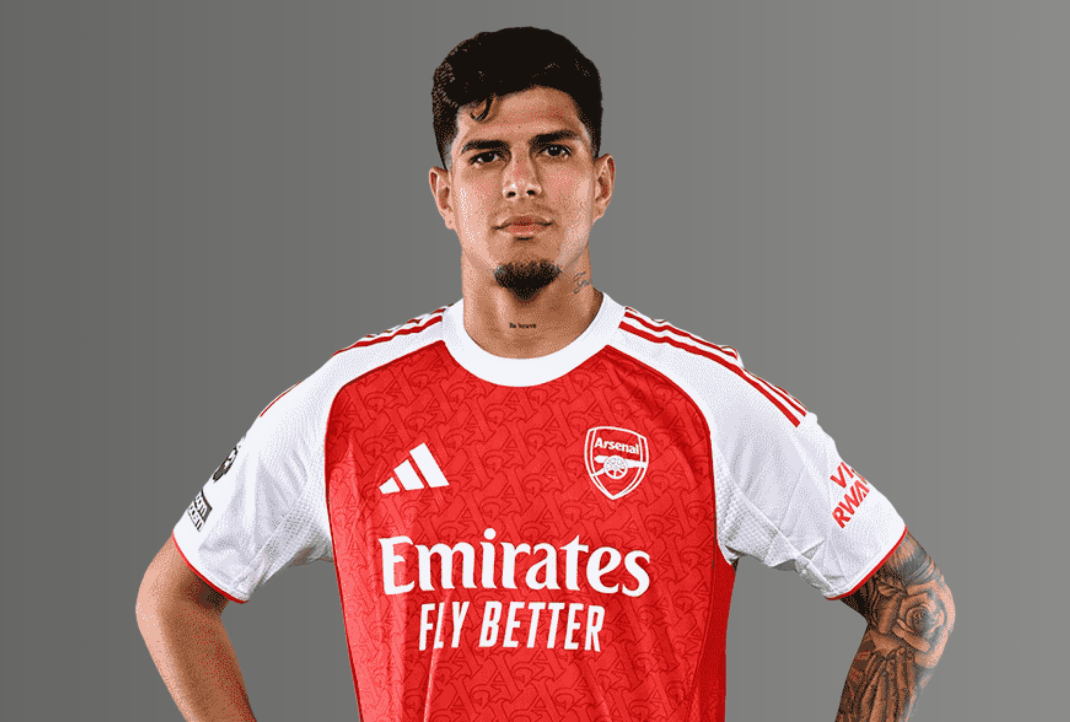 El internacional ecuatoriano Piero Hincapié se unió a Arsenal procedente del Bayer Leverkusen en calidad de cedido por una temporada el último día del mercado de fichajes de septiembre de 2025. | Crédito: arsenal.com