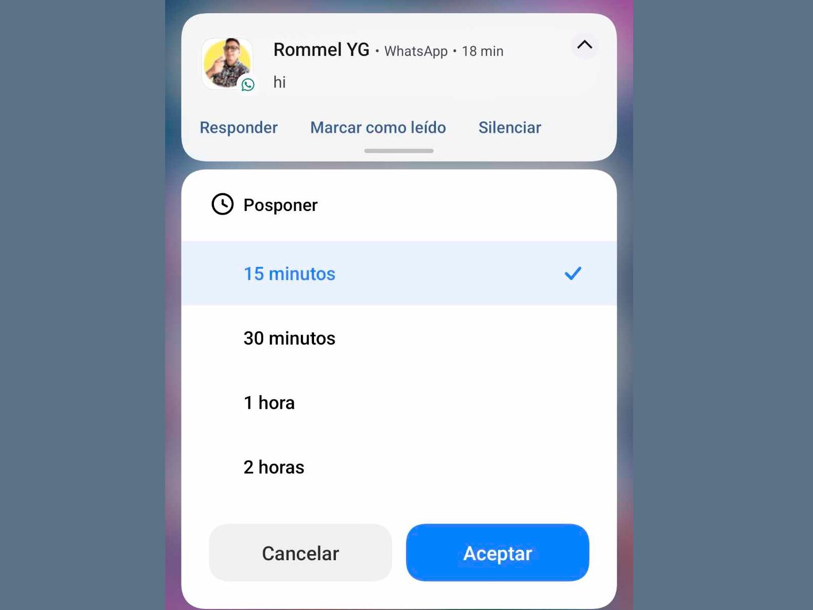 WHATSAPP | Podrás posponer tus mensajes en 30 minutos a dos horas. (Foto: MAG - Rommel Yupanqui)