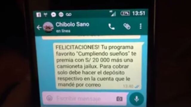 Policía pide no dejarse sorprender por premios sorpresa