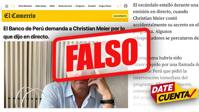 #DateCuenta: Cuidado con falsa noticia atribuida a El Comercio que promociona plataforma financiera