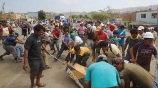 Casma: PNP dispersa a pobladores que intentaron tomar puente