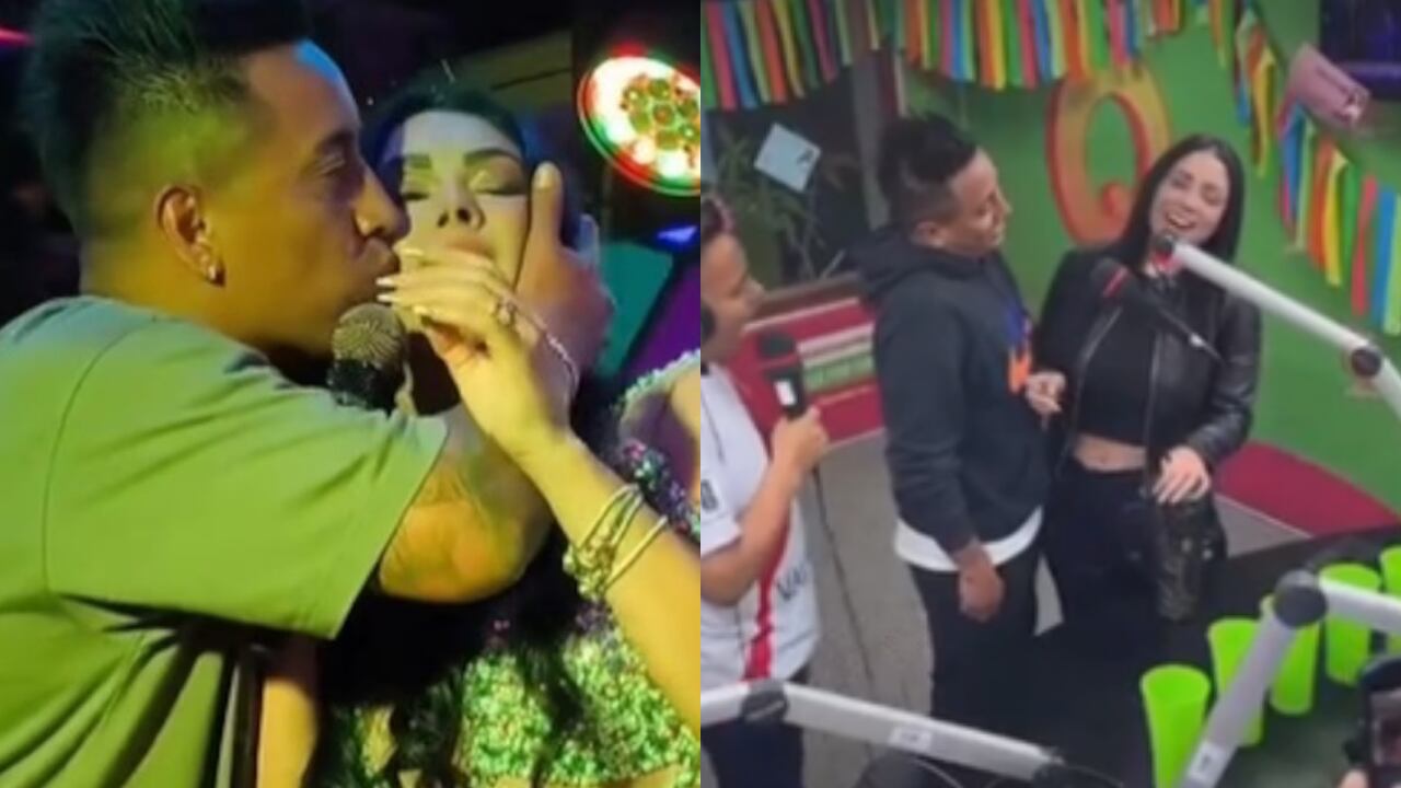 Christian Cueva y Pamela Franco recrean beso, pero sorprenden con declaración: ¿qué dijeron? | Foto: TikTok (captura) / Composición EC