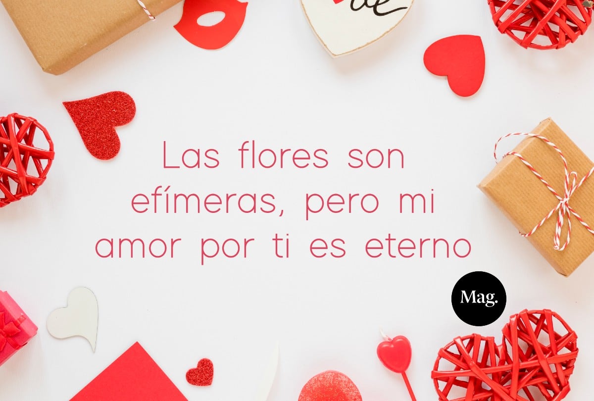 Si quieres frases de amor cortas para este San Valentín 2025, aquí tienes las más románticas para dedicar por mensaje o acompañar un ramo de flores. | Crédito: Mag / Freepik