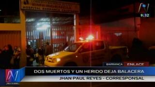 Barranca: sicarios matan a 2 amigos tras fiesta de San Valentín