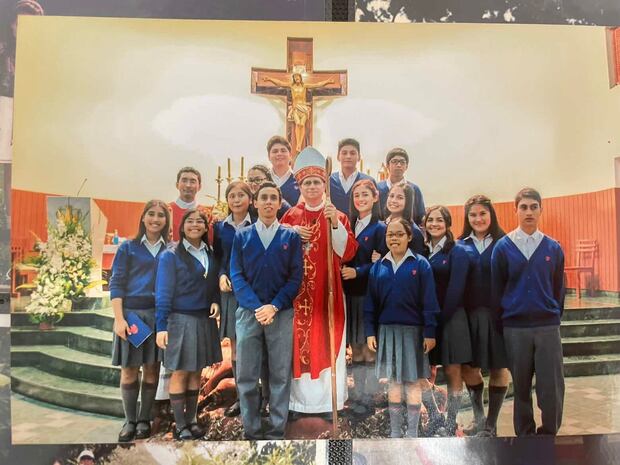 Confirmación del quinto año de secundaria en el colegio San Agustín de Chiclayo, 2017.
Foto: Cortesía