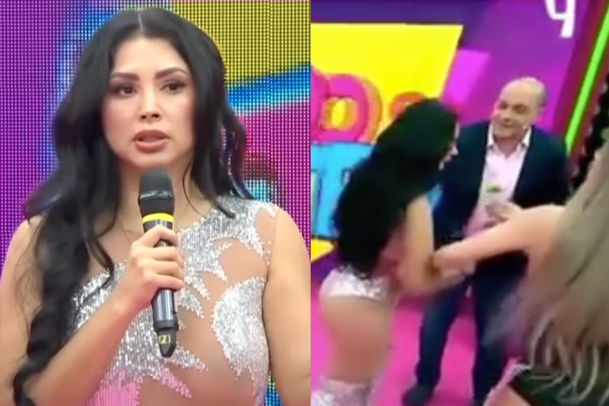 Pamela Franco se presentó en el programa de Panamericana para presentar su nuevo tema musical. Foto: composición EC/captura 'Todo se filtra'